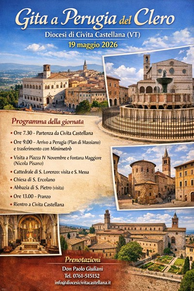 Gita a Perugia del Clero 19/05/2026